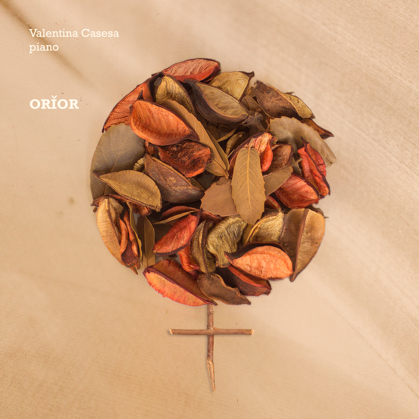 Valentina Casesa - ``Orior`` album cover | Almendra Music, Classical, Post-Classical, Modern Classical, Palermo, Sicily, Piano, Pianist